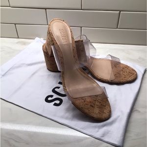 Schulz Victorie Cork and Vinyl Sandals